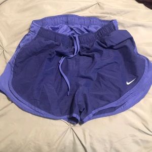 Purple Nike Womens Dri-fit shorts